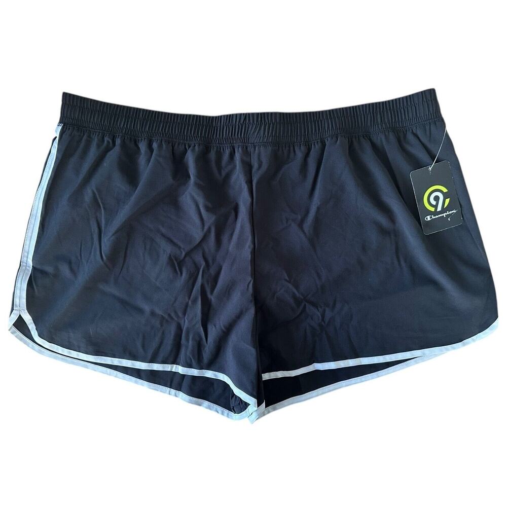 Champion C9 Women's Running Shorts w/ Brief Liner Size XXL Black